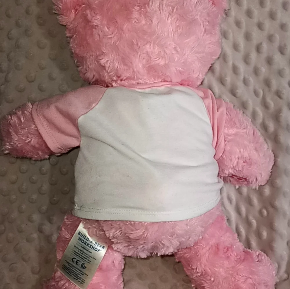 Pink Build A Bear Workshop With Its A Girl T-Shirt - Picture 3 of 4